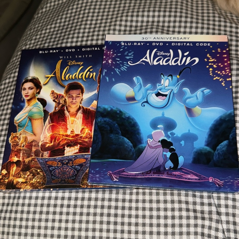 New Disney Aladdin Movie Bundle includes dvd blu ray digital code